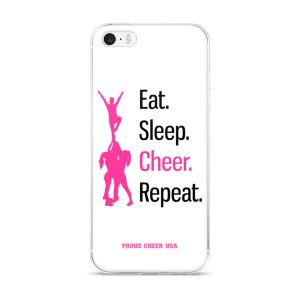 Eat. Sleep. Cheer. Repeat. iPhone Case