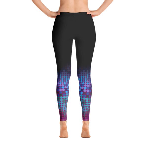 Purple Digital Dot Yoga Leggings - Image 2