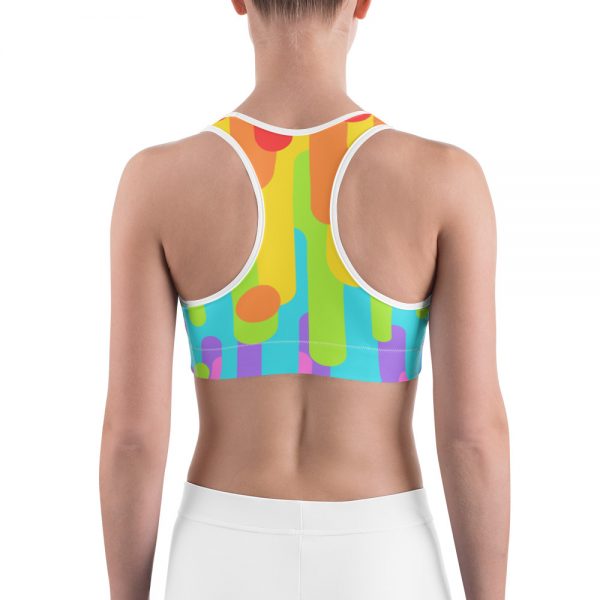 Rainbow Drops Sports Bra - Image 4