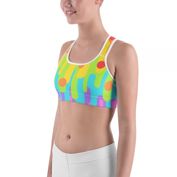 Rainbow Drops Sports Bra - Image 2