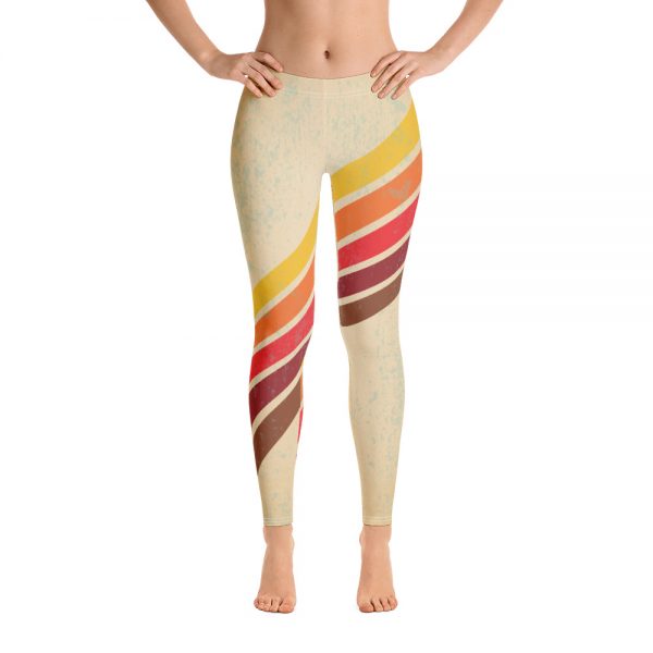 Retro Rainbow Yoga Leggings